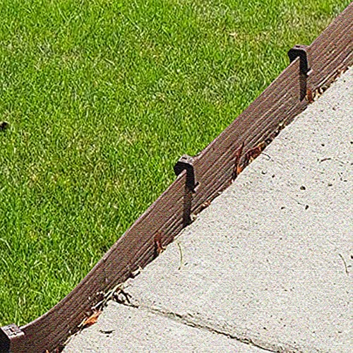 Inslat 30 PCS Brown Landscape Edging Garden Stakes  10 Inch Landscaping Anchoring Spikes Heavy Duty Plastic Garden Netting Ground Stakes Brown for Edging & Terrace Board - Image 5